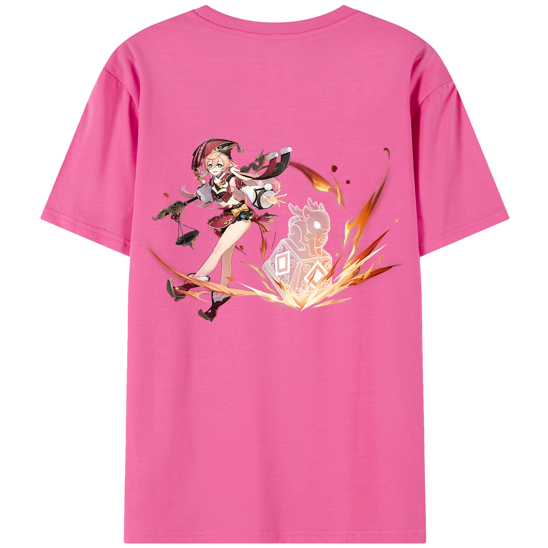 げんし神 ヤンフェイ genshin Yanfei レディース半袖Tシャツ(バックプリント)